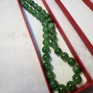 Elegant genuine green jade Necklace